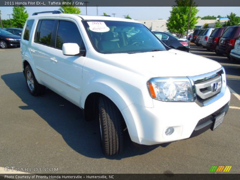 Taffeta White / Gray 2011 Honda Pilot EX-L
