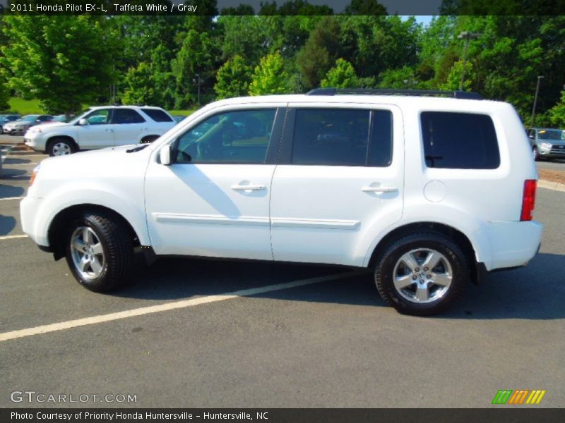 Taffeta White / Gray 2011 Honda Pilot EX-L