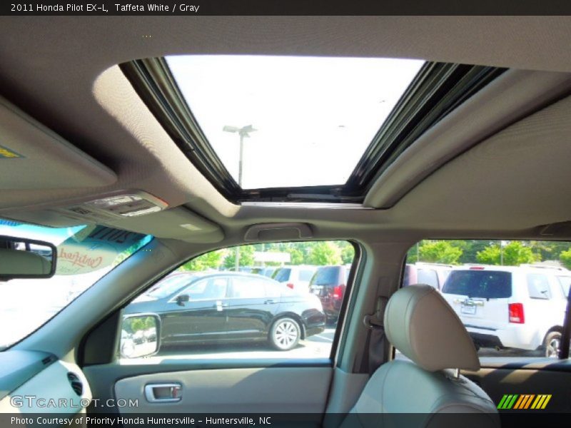 Taffeta White / Gray 2011 Honda Pilot EX-L