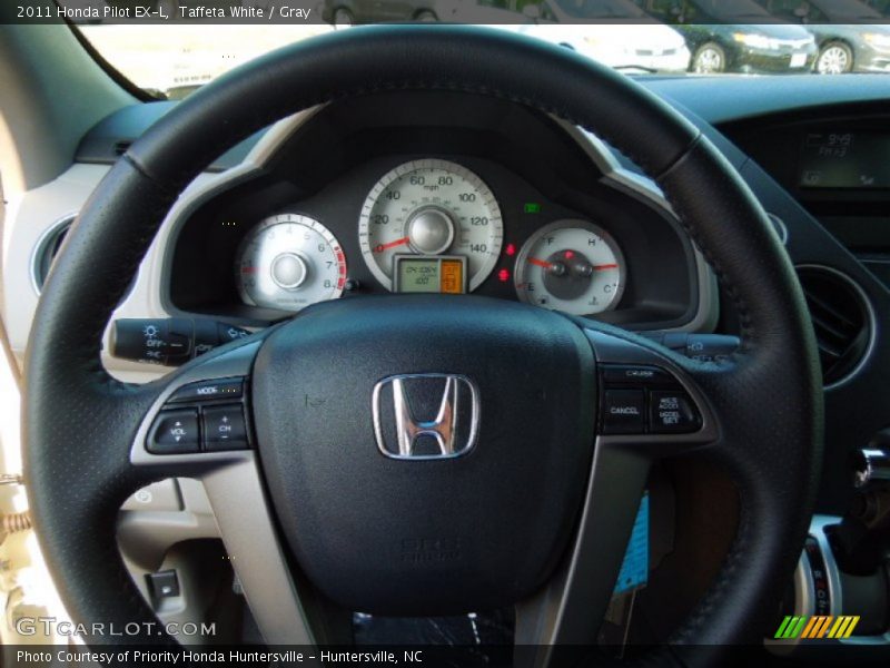 Taffeta White / Gray 2011 Honda Pilot EX-L