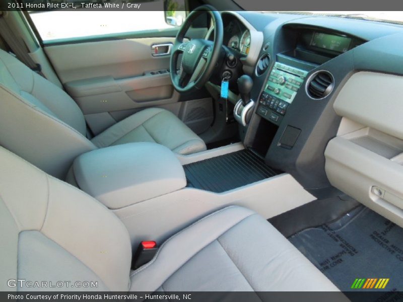 Taffeta White / Gray 2011 Honda Pilot EX-L
