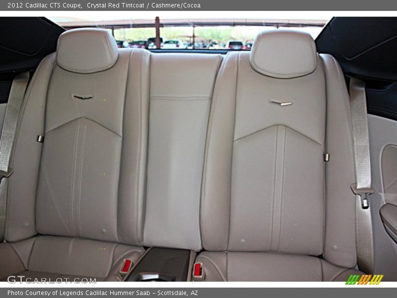 Rear Seat of 2012 CTS Coupe