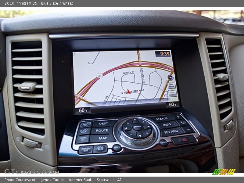 Navigation of 2010 FX 35