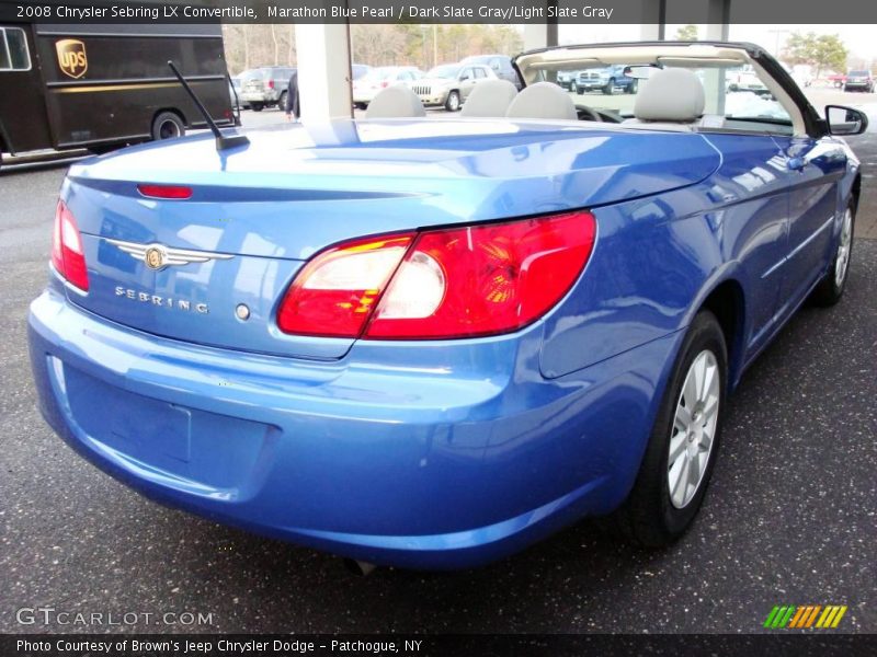 Marathon Blue Pearl / Dark Slate Gray/Light Slate Gray 2008 Chrysler Sebring LX Convertible
