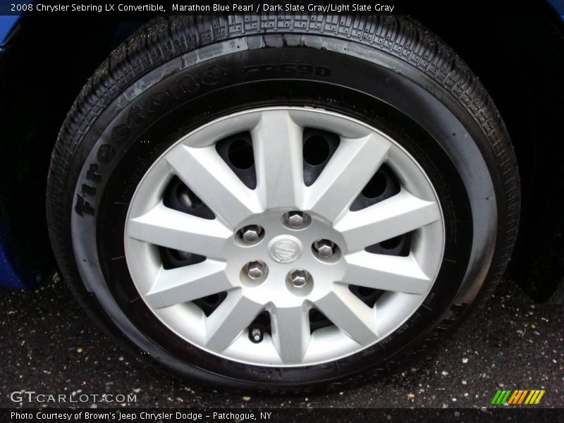 Marathon Blue Pearl / Dark Slate Gray/Light Slate Gray 2008 Chrysler Sebring LX Convertible