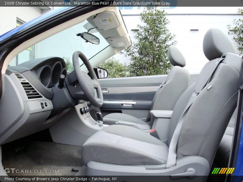 Marathon Blue Pearl / Dark Slate Gray/Light Slate Gray 2008 Chrysler Sebring LX Convertible