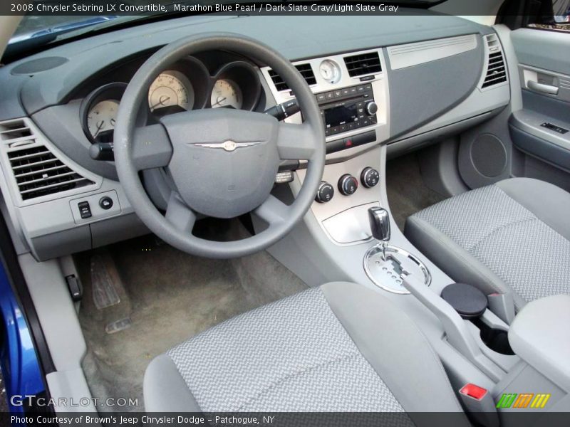 Marathon Blue Pearl / Dark Slate Gray/Light Slate Gray 2008 Chrysler Sebring LX Convertible