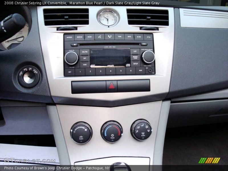Marathon Blue Pearl / Dark Slate Gray/Light Slate Gray 2008 Chrysler Sebring LX Convertible