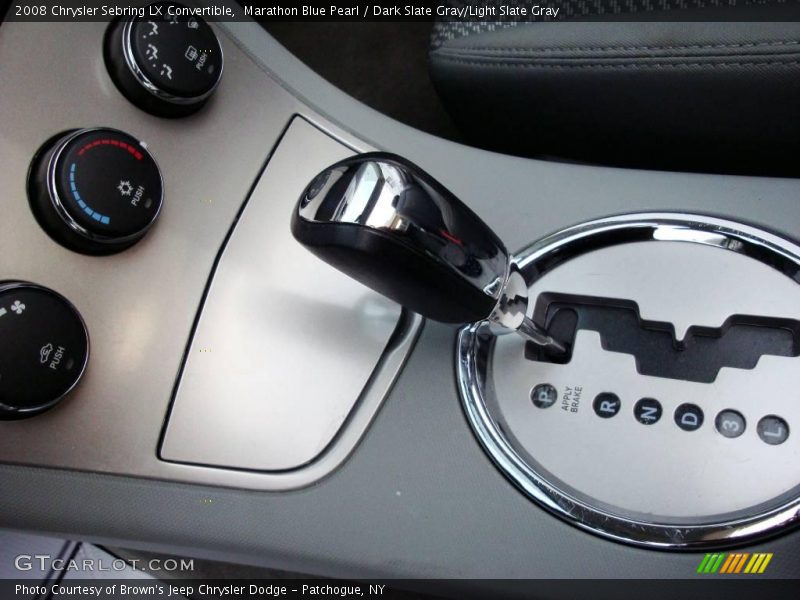 Marathon Blue Pearl / Dark Slate Gray/Light Slate Gray 2008 Chrysler Sebring LX Convertible