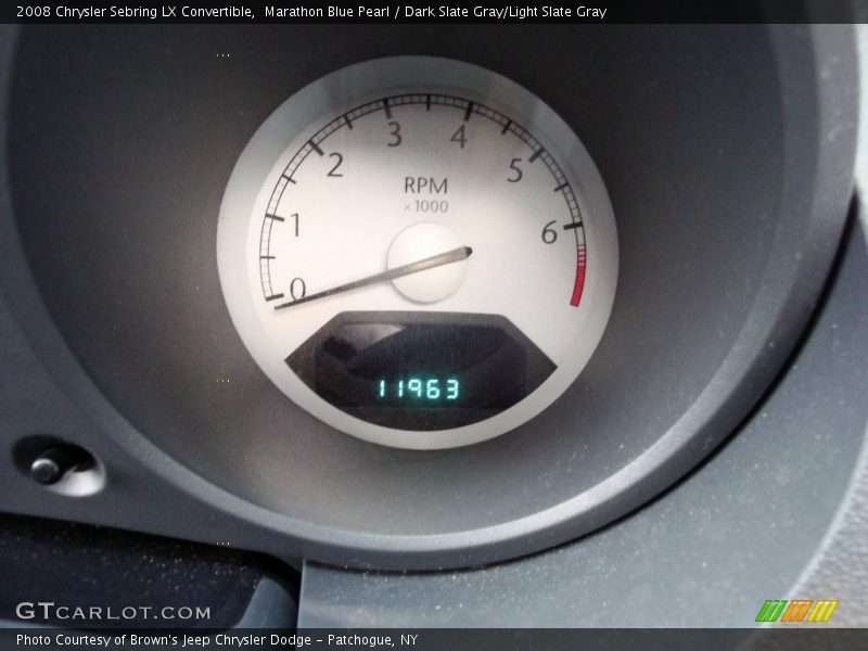 Marathon Blue Pearl / Dark Slate Gray/Light Slate Gray 2008 Chrysler Sebring LX Convertible