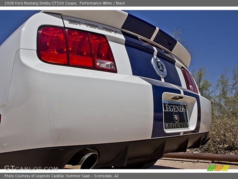 Performance White / Black 2008 Ford Mustang Shelby GT500 Coupe
