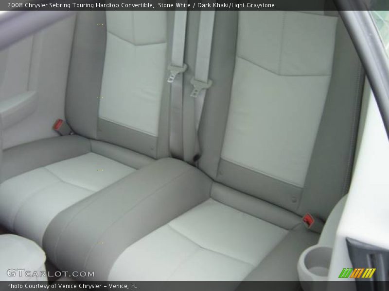Stone White / Dark Khaki/Light Graystone 2008 Chrysler Sebring Touring Hardtop Convertible