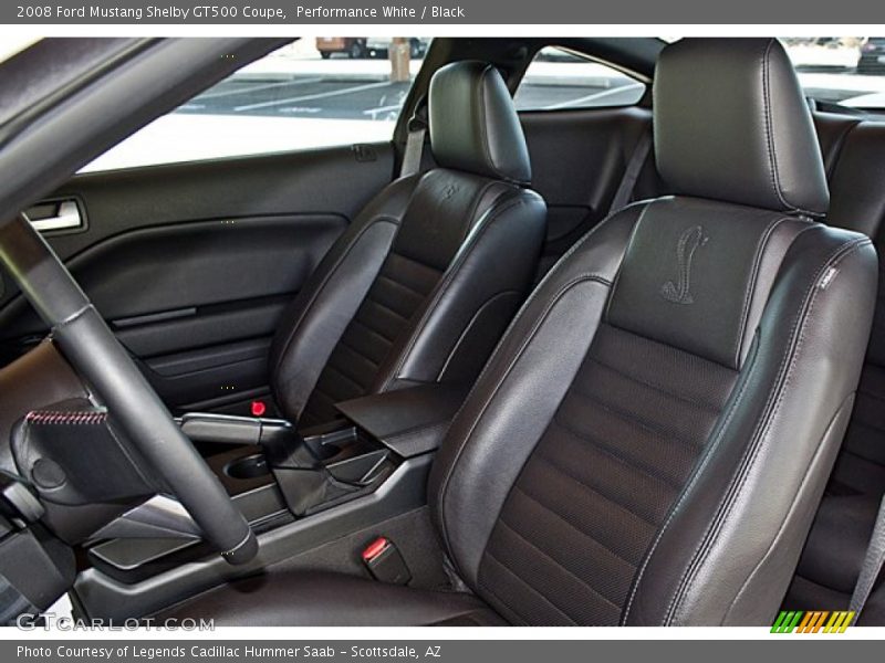 Performance White / Black 2008 Ford Mustang Shelby GT500 Coupe