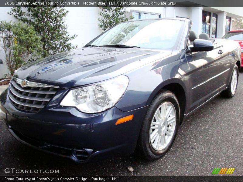 Modern Blue Pearl / Dark Slate Gray/Light Slate Gray 2008 Chrysler Sebring Touring Convertible