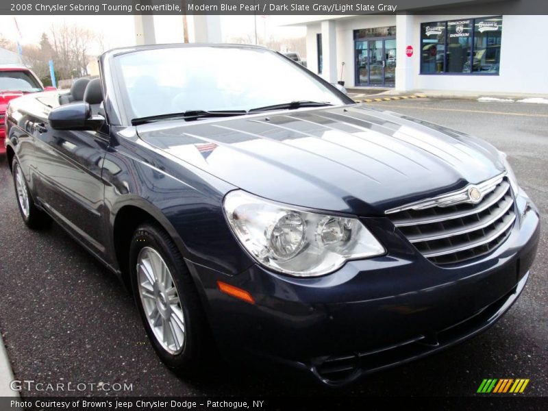 Modern Blue Pearl / Dark Slate Gray/Light Slate Gray 2008 Chrysler Sebring Touring Convertible