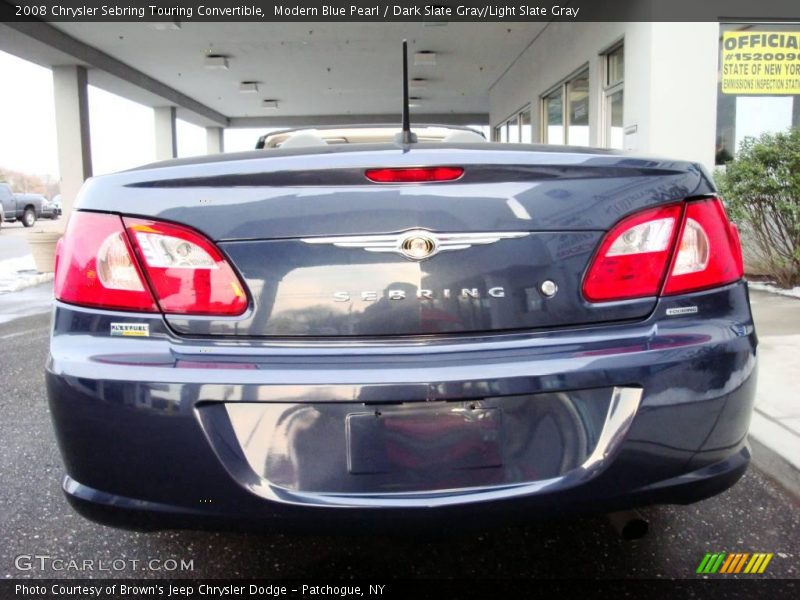 Modern Blue Pearl / Dark Slate Gray/Light Slate Gray 2008 Chrysler Sebring Touring Convertible
