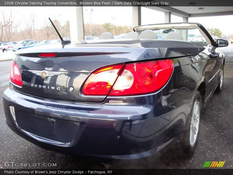 Modern Blue Pearl / Dark Slate Gray/Light Slate Gray 2008 Chrysler Sebring Touring Convertible