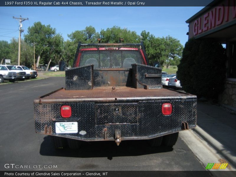 Toreador Red Metallic / Opal Grey 1997 Ford F350 XL Regular Cab 4x4 Chassis