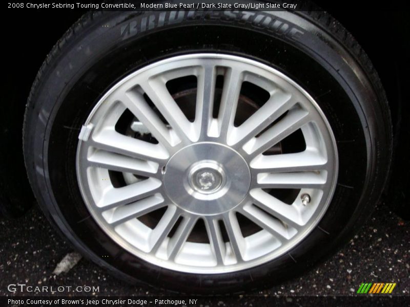 Modern Blue Pearl / Dark Slate Gray/Light Slate Gray 2008 Chrysler Sebring Touring Convertible