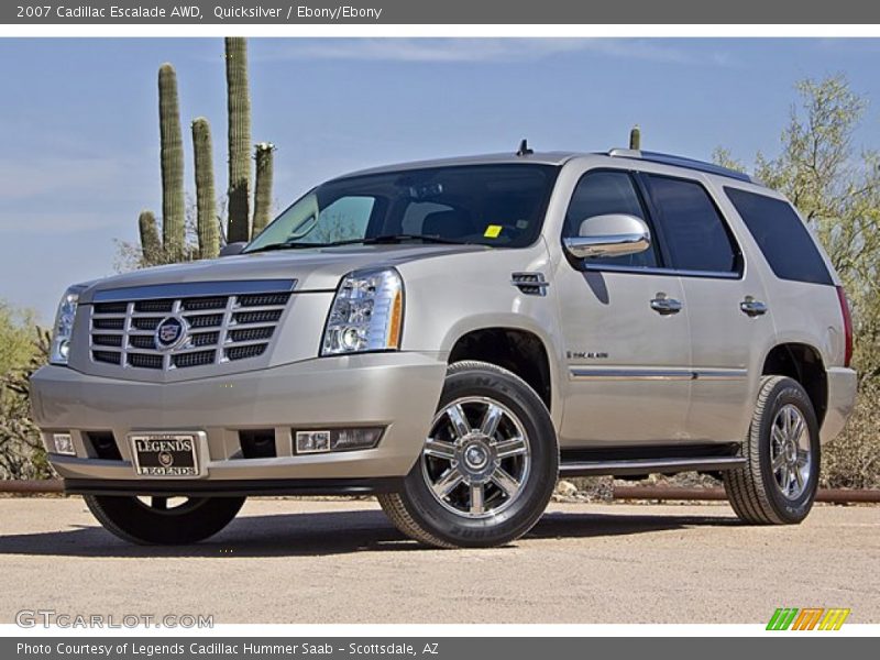 Quicksilver / Ebony/Ebony 2007 Cadillac Escalade AWD