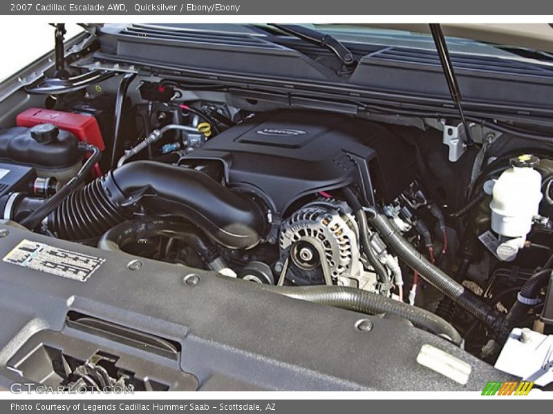 Quicksilver / Ebony/Ebony 2007 Cadillac Escalade AWD