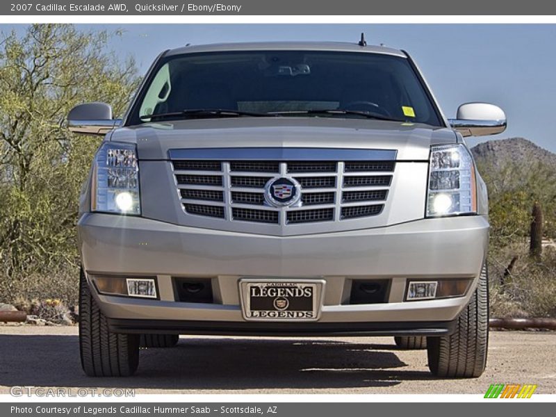 Quicksilver / Ebony/Ebony 2007 Cadillac Escalade AWD