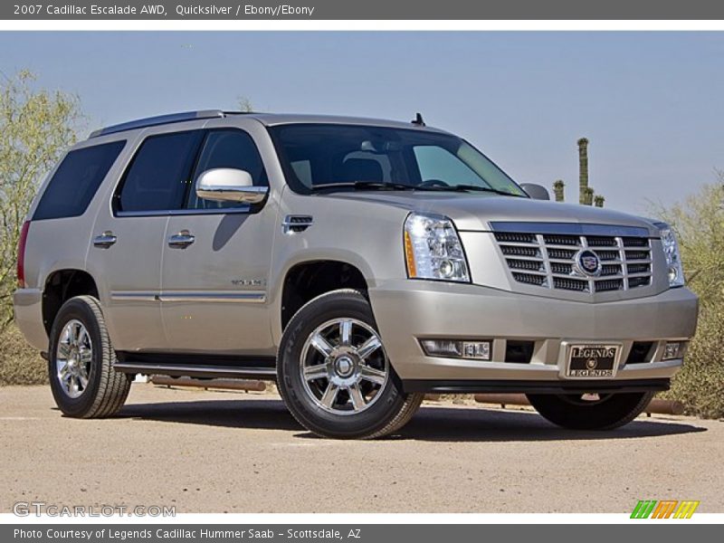 Quicksilver / Ebony/Ebony 2007 Cadillac Escalade AWD