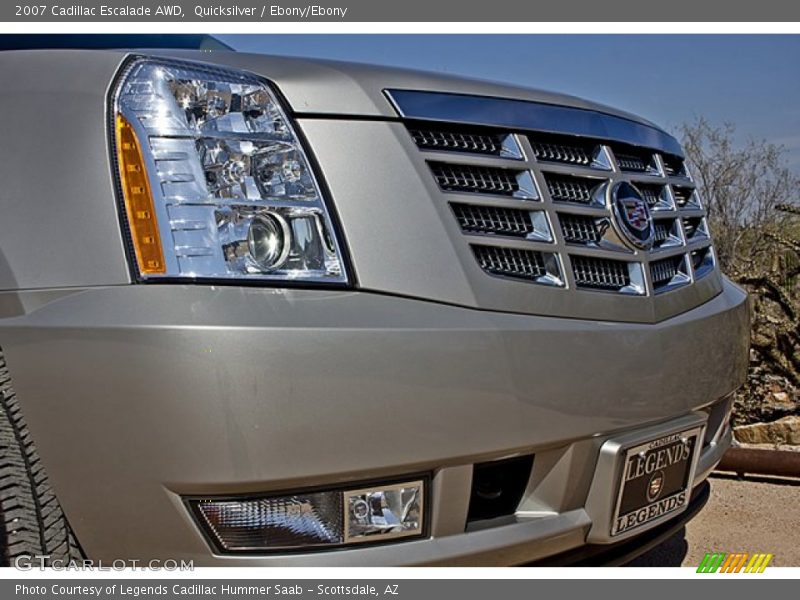 Quicksilver / Ebony/Ebony 2007 Cadillac Escalade AWD