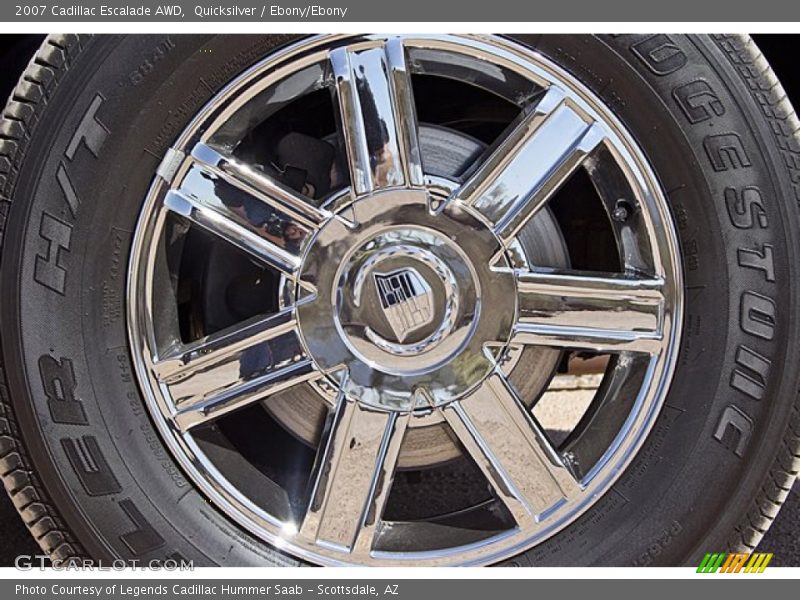 Quicksilver / Ebony/Ebony 2007 Cadillac Escalade AWD