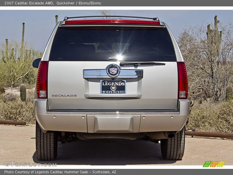 Quicksilver / Ebony/Ebony 2007 Cadillac Escalade AWD