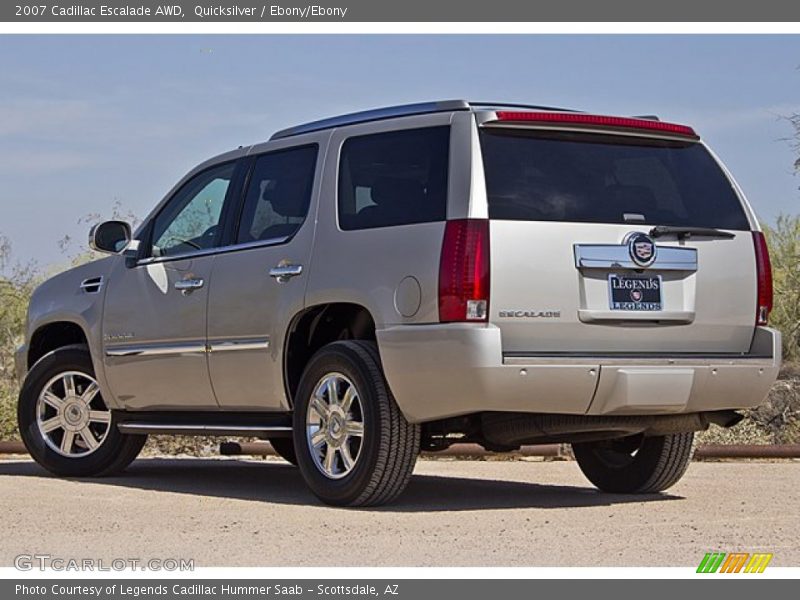 Quicksilver / Ebony/Ebony 2007 Cadillac Escalade AWD
