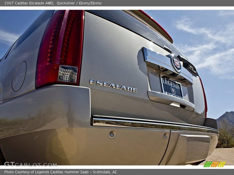 Quicksilver / Ebony/Ebony 2007 Cadillac Escalade AWD