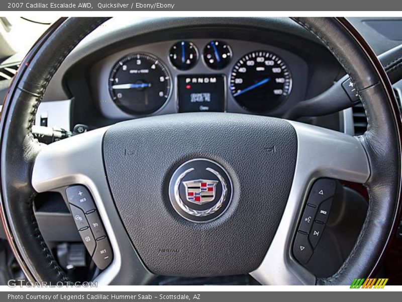 Quicksilver / Ebony/Ebony 2007 Cadillac Escalade AWD