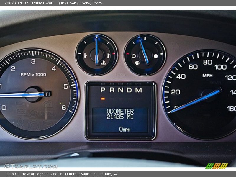 Quicksilver / Ebony/Ebony 2007 Cadillac Escalade AWD