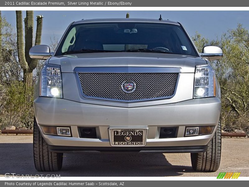 Silver Lining Metallic / Ebony/Ebony 2011 Cadillac Escalade Premium
