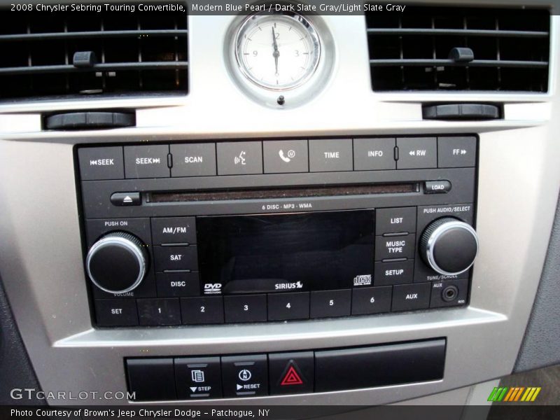 Modern Blue Pearl / Dark Slate Gray/Light Slate Gray 2008 Chrysler Sebring Touring Convertible