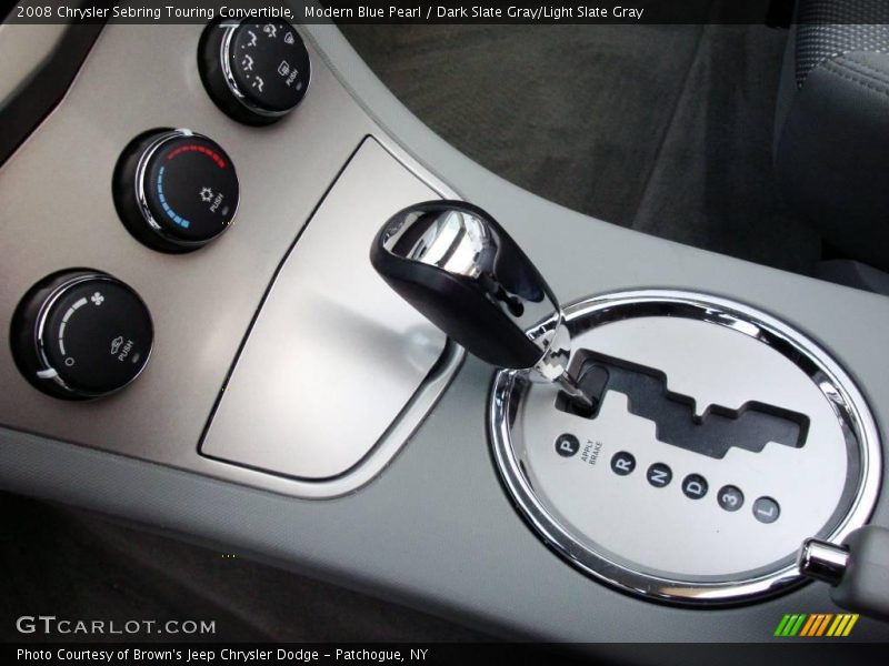 Modern Blue Pearl / Dark Slate Gray/Light Slate Gray 2008 Chrysler Sebring Touring Convertible