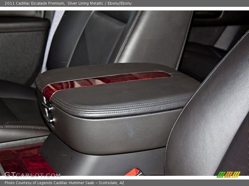 Silver Lining Metallic / Ebony/Ebony 2011 Cadillac Escalade Premium