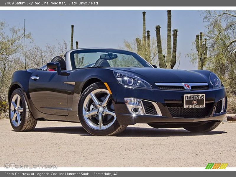 Black Onyx / Red 2009 Saturn Sky Red Line Roadster