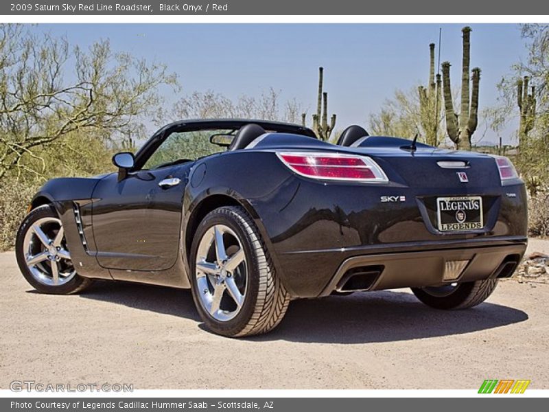 Black Onyx / Red 2009 Saturn Sky Red Line Roadster