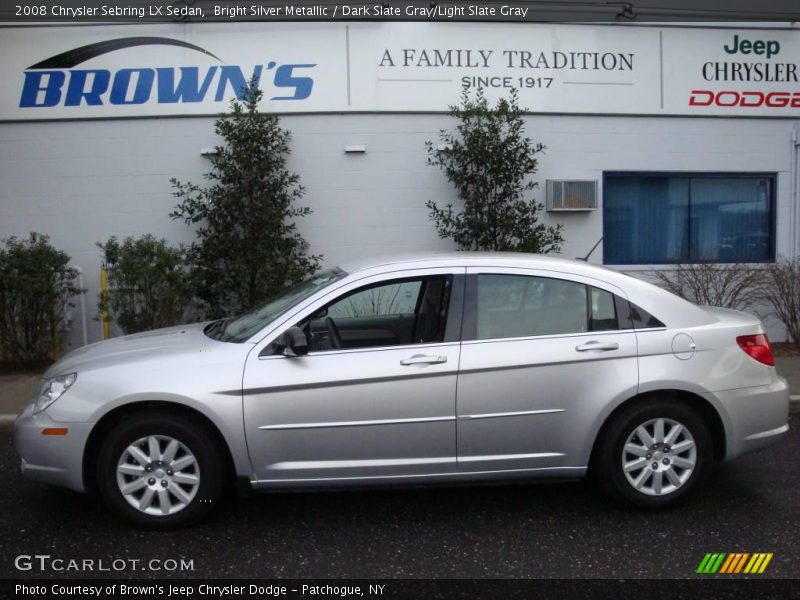 Bright Silver Metallic / Dark Slate Gray/Light Slate Gray 2008 Chrysler Sebring LX Sedan