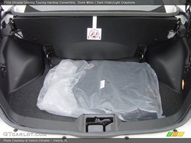 Stone White / Dark Khaki/Light Graystone 2008 Chrysler Sebring Touring Hardtop Convertible