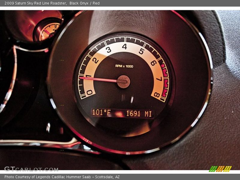  2009 Sky Red Line Roadster Red Line Roadster Gauges