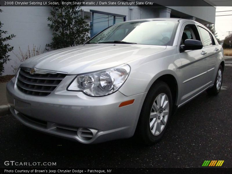 Bright Silver Metallic / Dark Slate Gray/Light Slate Gray 2008 Chrysler Sebring LX Sedan