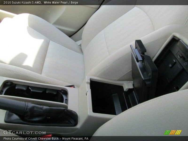 White Water Pearl / Beige 2010 Suzuki Kizashi S AWD