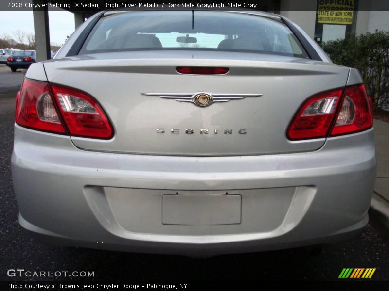 Bright Silver Metallic / Dark Slate Gray/Light Slate Gray 2008 Chrysler Sebring LX Sedan