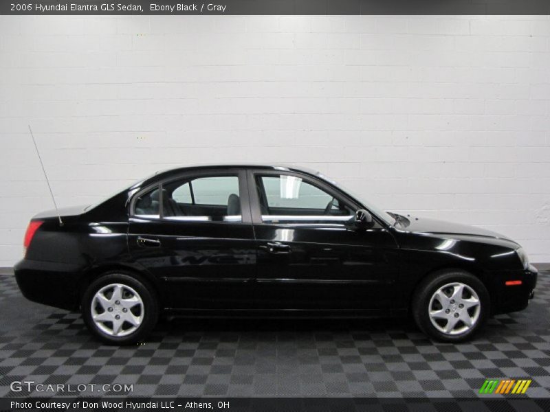Ebony Black / Gray 2006 Hyundai Elantra GLS Sedan