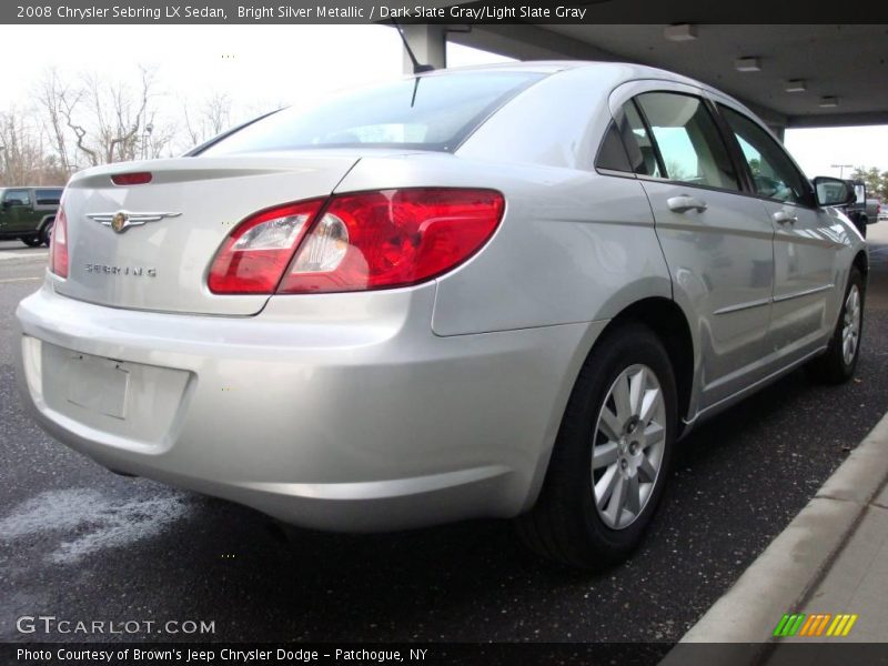 Bright Silver Metallic / Dark Slate Gray/Light Slate Gray 2008 Chrysler Sebring LX Sedan