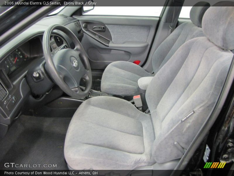 Ebony Black / Gray 2006 Hyundai Elantra GLS Sedan