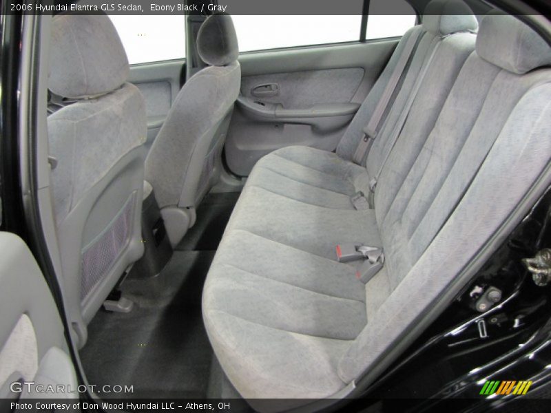 Ebony Black / Gray 2006 Hyundai Elantra GLS Sedan